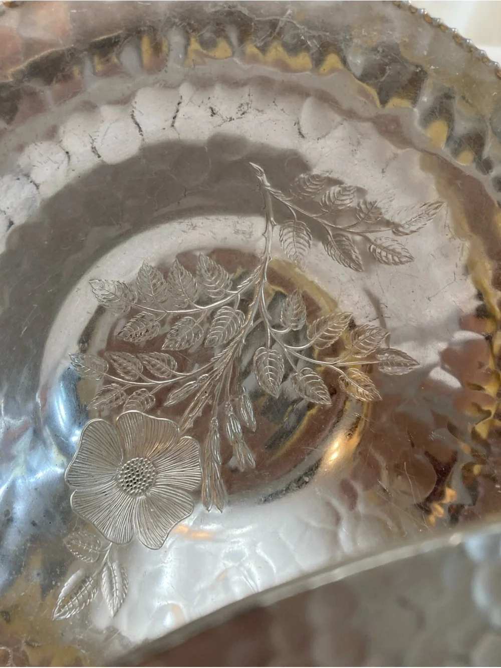 Wild Rose hand hammered